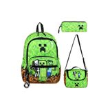 BÇ BEGATİ ÇANTA Ultra Lüks Suya Dayanıklı Erkek Çocuk Özel Baskı Ortopedik İlkokul Çantası Termal Beslenme Ve Kalemlik Minicraft