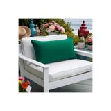 Bc Home Altın Kenar Biyeli Çam Yeşili Dikdörtgen Kırlent Kılıfı Yumuşak Dokulu 1 Adet 30 X 50 Cm