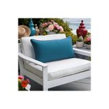 Bc Home Altın Kenar Biyeli Petrol Mavisi Dikdörtgen Kırlent Kılıfı Yumuşak Dokulu 1 Adet 30 X 50 Cm