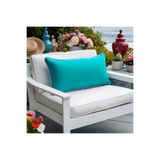 Bc Home Altın Kenar Biyeli Turkuaz Dikdörtgen Kırlent Kılıfı Yumuşak Dokulu 1 Adet 30 X 50 Cm