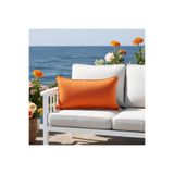 Bc Home Altın Kenar Biyeli Turuncu Dikdörtgen Kırlent Kılıfı Yumuşak Dokulu 1 Adet 30 X 50 Cm