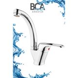 BCA Armatür Mix Kuğu Kısa Borulu Lavabo Bataryası Aç Kapa Çift Su Girişli