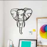 BCDHOMEDECOR, Fil Metal Duvar Dekoru – Büyük ve Şık Hayvan Figürü – Dekoratif Tasarım – Safari & Doğa Temalı Sanat – Modern ve Eşsiz Fil Başı Heykeli (40-46cm) (50-58cm) (70-82cm) ((40-46cm))