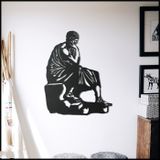 BCDHOMEDECOR,Aristoteles Metal Duvar Dekoru – Minimalist Çizgi Sanatı – Büyük & Asılı Duvar Sanatı – Yunan Filozof Figürü – Bilim İnsanları İçin Özel Hediyelik (47-63cm)
