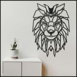BCDHOMEDECOR,Aslan Metal Duvar Dekoru – Vahşi Zarafetin Gücü – Ormanın Majestik Kralından İlham Alan Sanat – Ev & Ofis Dekorasyonu ((47-68cm))