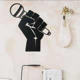 BCDHOMEDECOR,Elinde Mikrofon Metal Duvar Dekoru – Müzikseverler ve Müzisyenler İçin Eşsiz Hediye – Bar, Kafe ve Stüdyo Dekorasyonu – Ünlüler Temalı Tasarım (40-46cm) (70-81cm) ((40-46 CM))