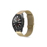 BCNCASE Watch 22 Mm Gold Renk Çelik Kalın Hasır Metal Klipsli Akıllı Saat & Saat Kordonu Kayışı