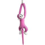 Bcoverart Uyku Arkadaşı Peluş Oyuncak Maymun - 17 Pembe