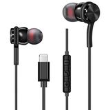 BCRKLO iPhone 13 12/12 Mini 11 Pro/11 Pro Max Kulaklıklar için Kablolu Kulaklık, Stereo Gürültü Yalıtımı 7/8/8 Plus/X/XS/XR/XS Max ve iPad ile Uyumlu