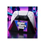 BCT Craft GTA VI Temalı PS5 DualSense Kontrolcü Standı – PlayStation 5 Gamepad Tutucu – Masaüstü Düzenleyici – 3D Baskı
