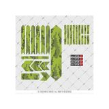 Bcy37 Reflektif Bisiklet Sticker Seti Avantaj Paket Yesil Siyah