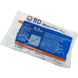 Bd 0.5 Ml İnsülin Enjektörü 30g 0,30mm x 8mm 10'lu 5 Paket
