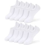 B&D Socks Erkek 10 Çift Görünmez Çorap - 40 - 45 - 1BW-Beyaz