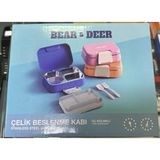 B&d Tek Katlı Üç Bölmeli Çelik Beslenme Kabı