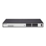 Bdcom S1518-16P 16 Port 10/100/1000 16 Port Poe 2 Port Gıgabıt Uplınk 240W Yonetılemez Rack Mount Swıtch
