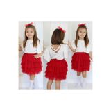 bdkids 23 Nisan Kırmızı Etek Bluz Takım