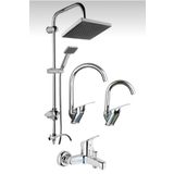 BDL ARMATÜR KCA ROBOT DUŞ MUTFAK LAVABO BANYO BATARYASI MUSLUĞU ÇEŞMESİ 4’LÜ SET