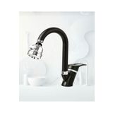 BDL ARMATÜR SİYAH MİX LAVABO BATARYASI FİLTRELİ OYNAR BAŞLIKLI BANYO MUSLUĞU BANYO ÇEŞMESİ ÇİFT SU GİRİŞLİ