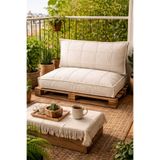 BDPHOME Serenity krem palet minderi 60*100