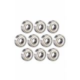 BDR 10 Adet 608ZZ Metal Rulman - Cam Balkon, 3D Yazıcı, Paten ve Kaykay Uyumlu (8x22x7 mm)