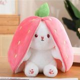 BE ACTİVE Be Active Peluş Çilek Tavşan 15 Cm Peluş Oyuncak Peluş Tavşan Fermuarlı Sevgiliye Özel Hediyelik