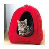 Be Active Polar Kedi Mağrası Kedi ve Köpek Yatağı Kırmızı Renkli L Beden Konforlu Tasarım