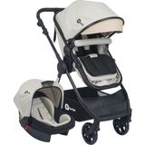 Be-Be Turnahome Elegant Lux Travel Çift Yön Tam Yatış Pozisyonlu Pratik Katlanır Pusetli Bebek Arabası - Bej