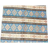 Be Beauty Şark Köşesi Için 70 x 65 cm 4 Adet Kilim Motifli Mavi Goblen Yastık Kılıfı - 70x65