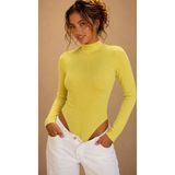 Be Best Kadın Sarı Yarım Balıkçı Yaka Sırt Dekolteli Çıtçıtlı Kaşkorse Body BE501