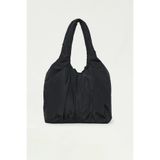 BE BLUE SİYAH BÜZGÜLÜ SHOPPER ÇANTA