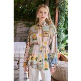 BE BLUE SUMMER VINTAGE DESENLİ GÖMLEK