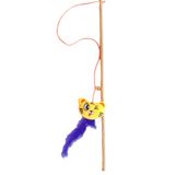 Be Cat Peluş Sarı Kedi Oyuncaklı Çanlı Kedi Oltası