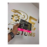 B&E Customs Lazer Barbie Motor Plakalığı Pleksi Plakalık