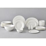 Be Original Aristo 6 Kişilik 30 Parça Bone China Porselen Yemek Takımı Beyaz