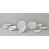 Be Original Leila 6 Kişilik 30 Parça Bone China Porselen Yemek Takımı Beyaz