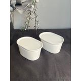 Be Original Pera 13 cm 2'li Oval Kapaklı Fırın & Saklama Kabı