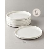 Be Original Pera 27 cm Servis Tabağı | Porselen Servis ve Sunum Tabağı - 0 - 3 lt - Beyaz