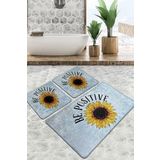 Be Positive Banyo Halısı Djt 3lü Set