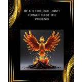Be the Fire, But Don’t Forget to Be the Phoenix: An Inspirational 8x10 Sketchbook for Drawing and Creativity