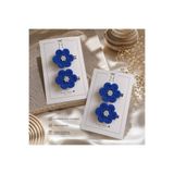 BE Tiny Joy El Yapımı Mavi Çiçekli Saç Tokası 2'li Set