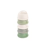 Beaba 4 Katmanlı süt tozu kutusu ve atıştırmalık kabı (Cotton White/Sage Green)