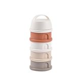 Beaba Cotton White Terracotta 4 Katmanlı Süt Tozu Kutusu Ve Atıştırmalık Kabı