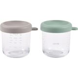 Beaba Sage Green Gazelle Cam Bebek Mama Kavanozu 2'li Set 250 ml - Standart
