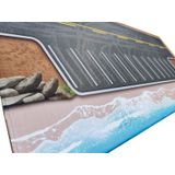 Beach Park Mouse Pad - 90x40 cm Büyük Boy Kaymaz Tabanlı Masa Matı (Gaming & Ofis)