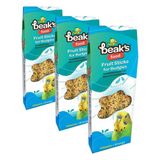 Beak's Kuşlar için Ek Besinler, Kutu, Meyveli Muhabbet Krakeri, 3 ad x 10 adet (3 paketi)