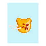 Bear Çatal Kaşıklı Mama Tabağı - Bebe Mama Seti Sarı