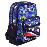Bear Deer BD-CN0236 Renkli School Dinosaurus Çift Gözlü Sırt Çantası