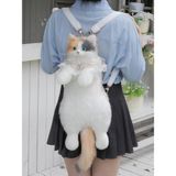 Bear & Deer Pelüş Kedi Şeklinde Sırt Çantası – Sarı (Büyük Boy) - BD-CAT001 - Standart - Sarı - Beyaz