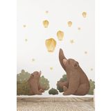 Bear Forest Çocuk Odası Duvar Stickerı