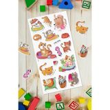 Bear & Pear Tontik Kediler Çok Amaçlı Renkli Sticker Çıkartma